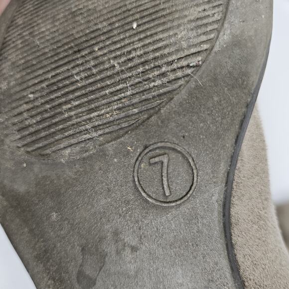 Target Knee High Boots Womens 7 Brown Faux Suede Stretch Block Heel Western Soft - Picture 14 of 15